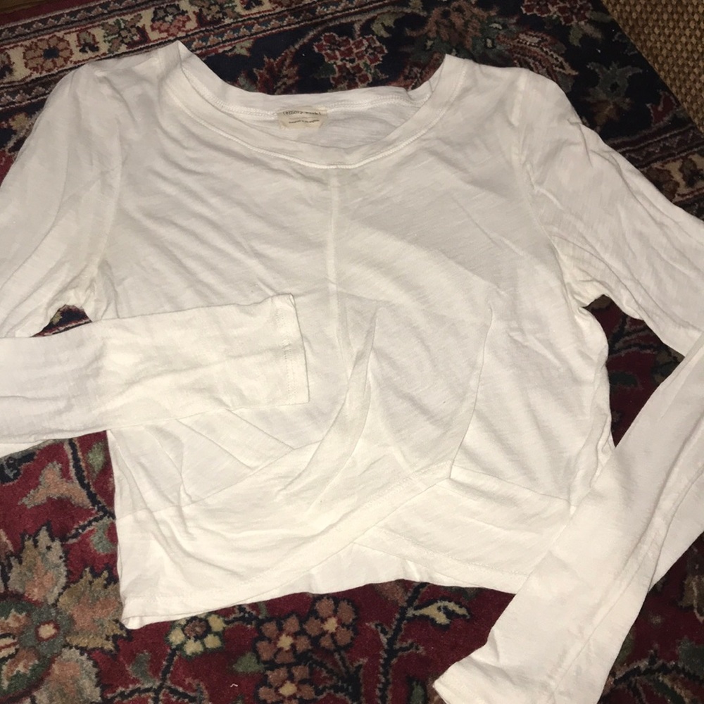 White Emory Park crop top